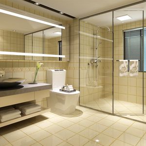 包邮美家建材欧式k金抛晶砖抛金砖卫生间地板砖厨房墙砖阳台瓷砖