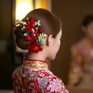 和服发饰敬酒服金色秀禾发簪古风秀禾服头饰新娘2021年新款2人付款35