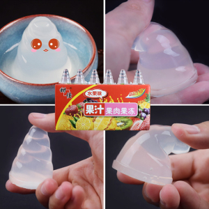 104个桑拿螺旋果冻尖头调情水果味足浴按摩开背长一次性情趣果冻