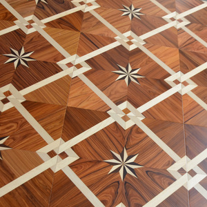 实木多层复合拼花地板手工拼花