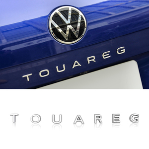大众途锐touareg立体英文字母后备箱车尾标金属车标装饰车贴改装