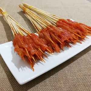 鸡肉小串大排档撸串食材网红街边美食烧烤小把串铁板串串香200串