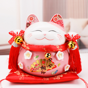 发财猫招财猫小摆件创意家居办公室办公桌面装饰转运摆件生日礼物