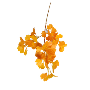 仿真金色银杏叶软装叶子白色树叶森系绿色仿真叶软装假树叶招财树