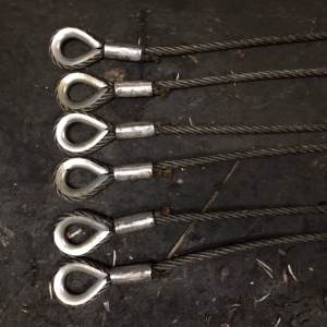 2米压加厚鸡心套环钢丝绳索