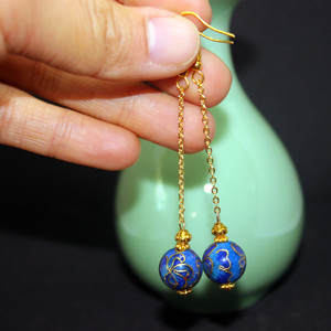 景泰蓝耳环故宫