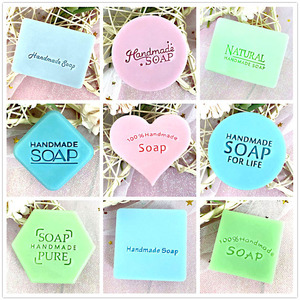 亚克力皂章皂印 handmade soap 英文字体手工皂香皂肥皂树脂印章