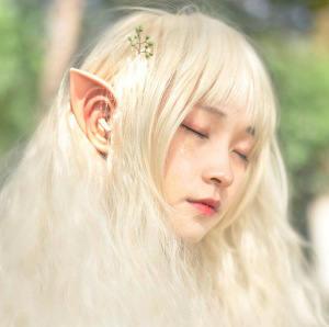 新款可爱精灵耳朵妖怪耳朵小妖精耳朵配件cos摄影装逼道具直播