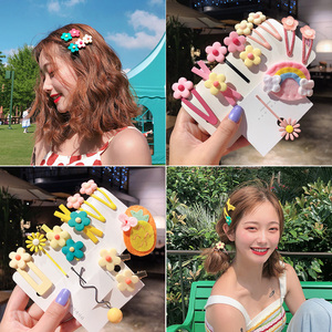 韩国网红同款泫雅发夹女彩色风一字夹边夹少女小夹子头饰发卡顶夹