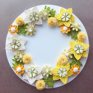 衍纸画材料包初学者花环手工diy制作礼物送闺蜜朋友自己创意意义