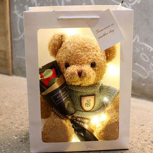 礼盒毛绒玩具泰迪熊公仔偶布抱枕布娃娃大号玩偶七夕生日礼物