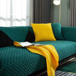 简约时尚沙发垫纯棉沙发套双面可用垫布盖巾沙发巾纯色坐垫子全棉