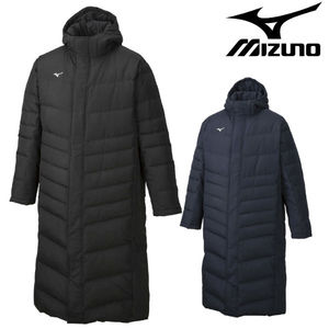 日本代购美津浓mizuno运动连帽外套长款羽绒服大衣男款me9550