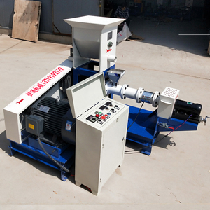 全自动水产养殖鱼虾泥鳅牛蛙饲料膨化机圆形颗粒机狐狸宠物狗粮机