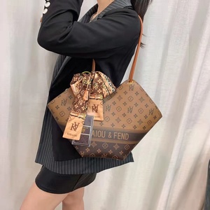 kadiou/凯狄欧 专柜子母包包女士菜篮大容量蝴蝶结斜挎单肩托特包