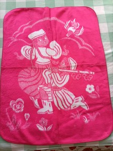 七八十年代全新小绒毯年代老物件影视道具8052