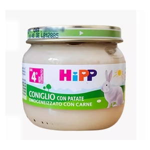 意大利版HIPP喜宝肉泥2段兔肉泥营养蔬菜肉泥进口辅食品宝宝80克