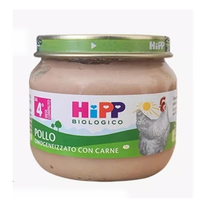 意大利版HIPP喜宝肉泥2段鸡肉泥营养蔬菜肉泥进口辅食品宝宝80克