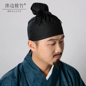 淮边筱竹 明制布头巾丨假发网巾汉服男子巾帽子首服扎巾平民百姓