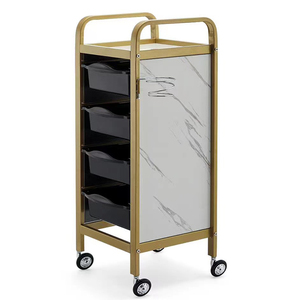 新款美发推车发廊工具车多功能置物架美发杠车理发店烫染推车包邮