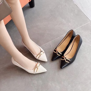 心缘佳明淘宝巴大蝶2021年新款头层牛皮女式英伦风