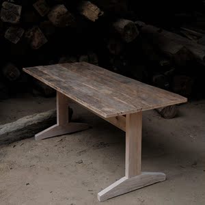 帕雅古木中岛乔治长桌日系侘寂风餐桌实木茶桌