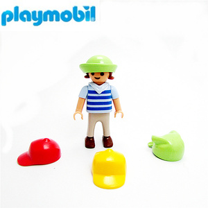 德国Playmobil百乐宝 兼容摩比世界摩比人偶公仔5厘米小孩帽子