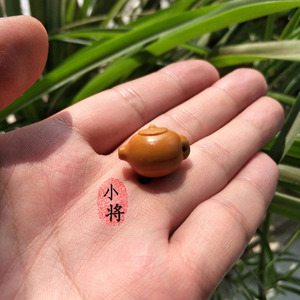 【小将核雕】手工雕刻橄榄核 把把壶 胖胖壶