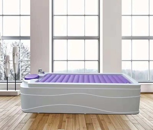 2018亚克力水床 洗浴专用水床 带洗头 床垫可充气可装水 搓澡水床