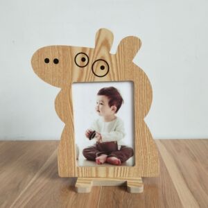 特价木质7寸卡通小猪佩奇摆台儿童相框影楼用框 活动爆款定制logo