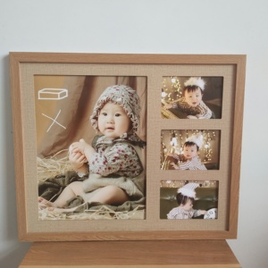 高档实木框条相框16寸7寸组合照片墙创意欧式儿童婚纱挂墙相框