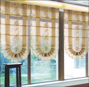 罗马帘扇形欧式纱