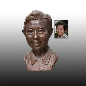 肖像雕塑定制老人半身铜像铸铜玻璃钢仿铜名人遗像真人像纯铜摆件