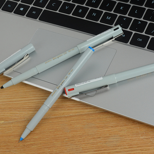 日本zebra 斑马牌be-100签字笔 0.5mm be-pen复古老水笔白杆水性