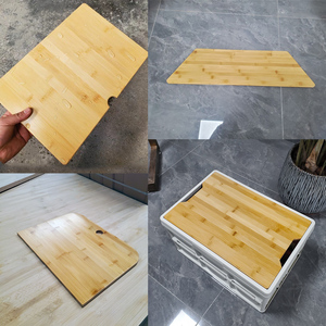 折叠箱盖板收纳箱子实木质盒盖板储物箱露营箱楠竹木桌板专用定制