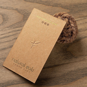 进口加厚牛皮纸个性定制名片印刷凹凸压痕烫金制作商务创意定制