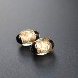 处理花边金沙捷克手工琉璃珠椭圆珠橄榄珠diy饰品手链项链散珠