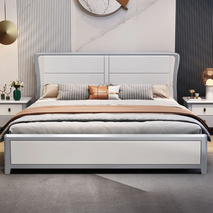 实木床中式经济型白色