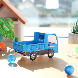 儿童益智diy立体手工制作卡通小车模小汽车小货车3d纸质模型玩具