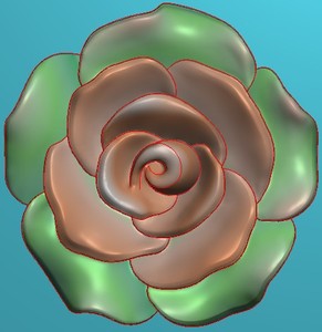 精雕图玉雕木雕浮雕雕刻图电脑雕数控雕刻玫瑰花立体520花朵挂件