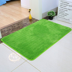 纯色入户门口玄关防滑地垫绿色 卧室地毯卫生间吸水脚垫厨房定制