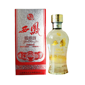 西凤新款38度银醇500毫升浓香型国产盒陕西白酒包邮包装真品包 装