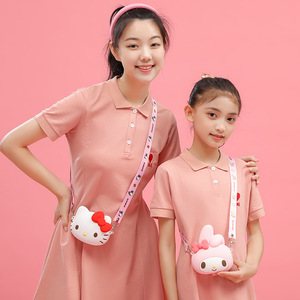 三丽鸥Hello Kitty卡通儿童包包时尚女童斜挎包宝宝可爱亲子小包