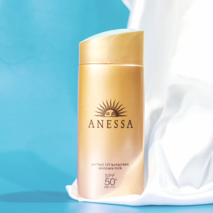 现货资生堂安耐晒安热沙小金瓶防晒霜乳90ml面部隔离