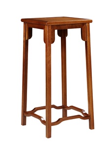 实木藤编吧椅美式布艺藤背前台接待高脚凳新中式酒吧椅富翔的宇