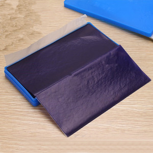 上海薄型双面蓝色48k复写纸2834印蓝纸400张盒装 8.5*18.5cm