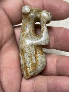 螳螂-90古玉老玉红山文化老物战汉辽金玉器河摸河磨玉和田