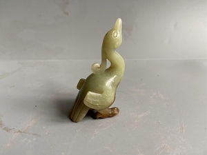 战汉时期和田玉凤鸟 古玩古董杂项玉器古玉老玉保真保老精品收藏