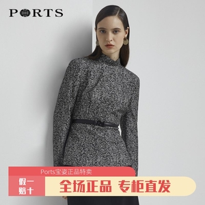 PORTS宝姿特价折扣清仓正品国内代购正品半高领上衣LL8B117KFD080