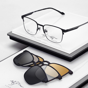 000人付款淘宝文艺新款合金5154复古眼镜袋鼠眼镜框纯钛镜架青年休闲